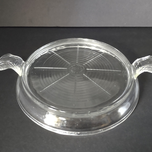 Vintage Fire King Clear Round Trivet - Picture 8 of 11